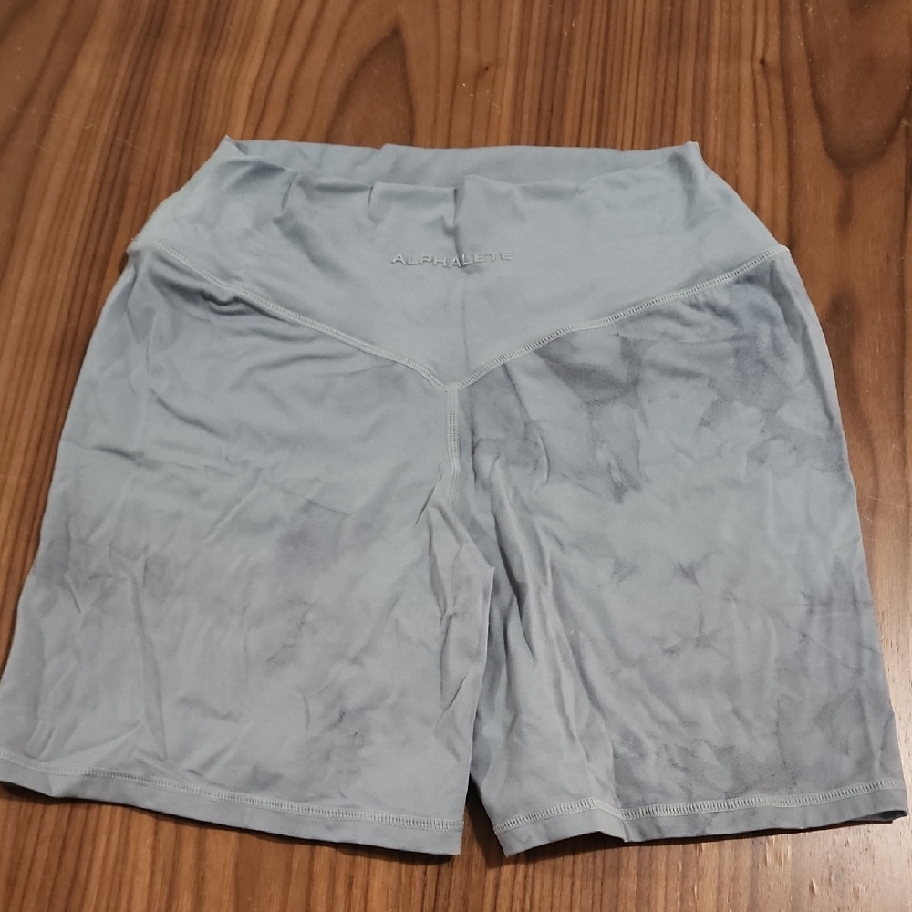 Alphalete Blue Gray Seamless Shorts